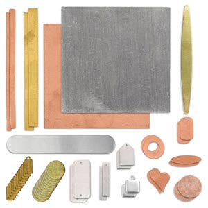 Metal sheet assortment.