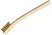 This brass brush is ideal for cleaning metal surfaces. This brass brush is ideal for cleaning metal surfaces.