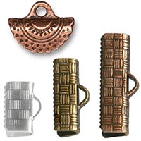 ribbon ends (choker clamps)