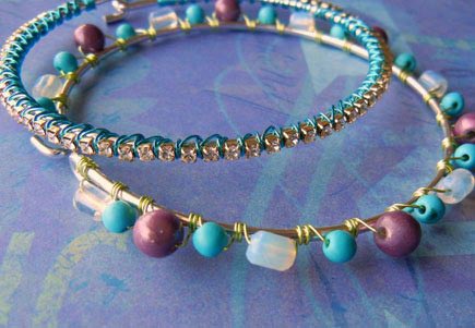 Learn how to wire lash beads onto jewelry. Learn how to wire lash beads onto jewelry.