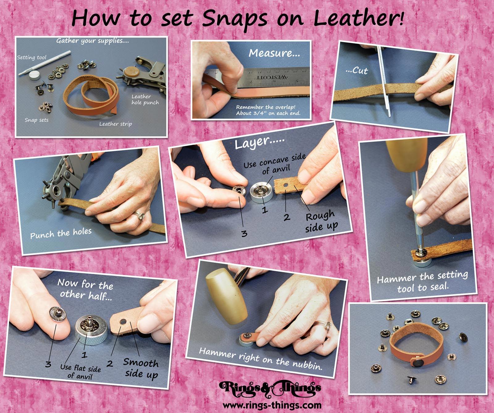 instructions on setting snaps.